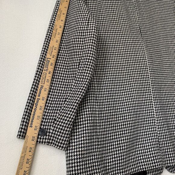 Vintage Dumas Blazer Jacket Women 14 Houndstooth Career Retro Lined Y2K USA Corp - Picture 8 of 14